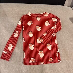 In My Jammers Santa print bamboo pajama set